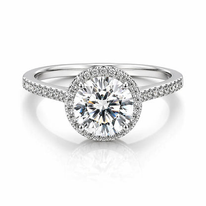 Moissanite Halo Ring